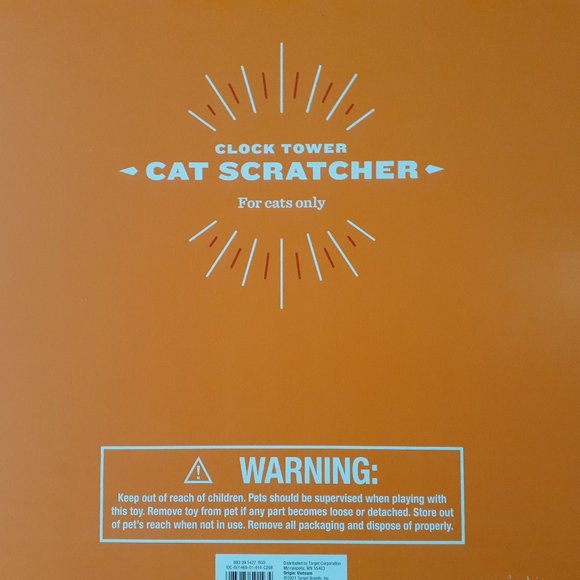 Brand New HYDE & EEK Clock Tower Cat Scratcher - Picture 2 of 2